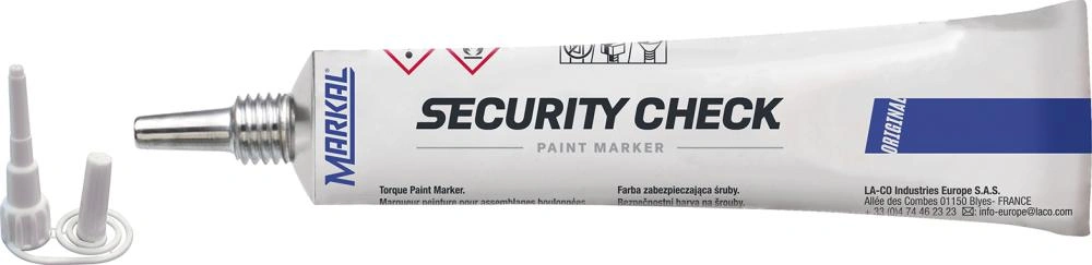Markal | Låslack Security Check Paint Marker, Blå | 48615966717