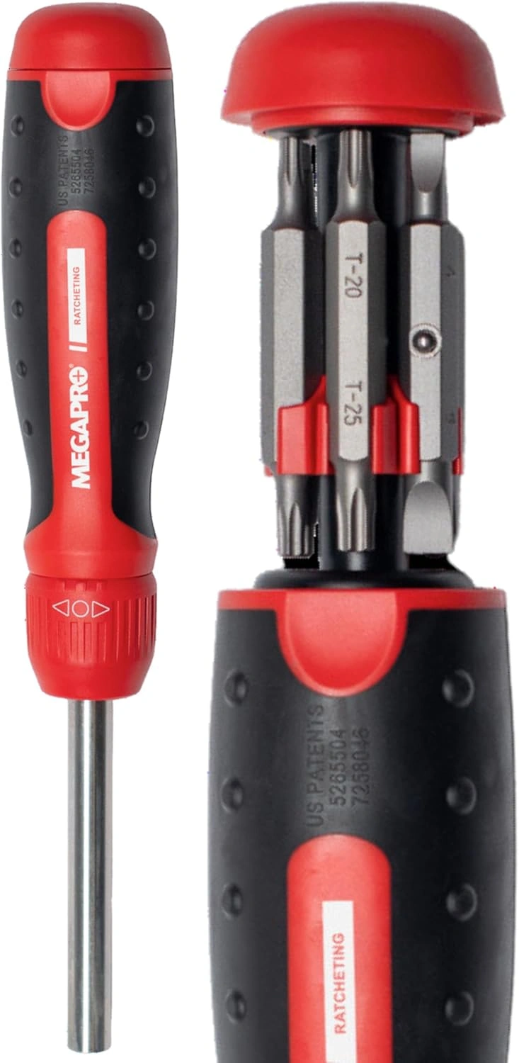 Megapro | Bitsskruvmejsel Megapro Ratcheting 13-IN-1 | 831044002183