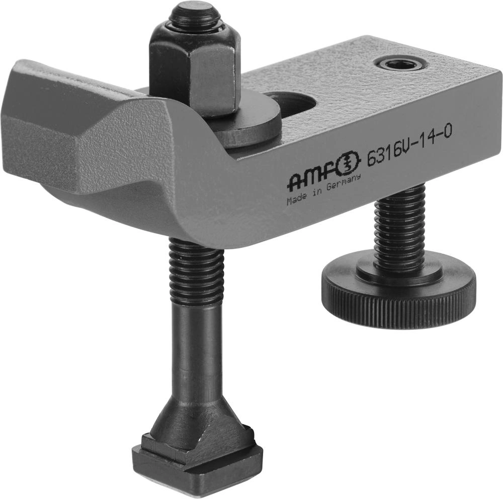 Spännjärn böjt med ställbar stödskruv 12/28-65mm Nr. 6316V