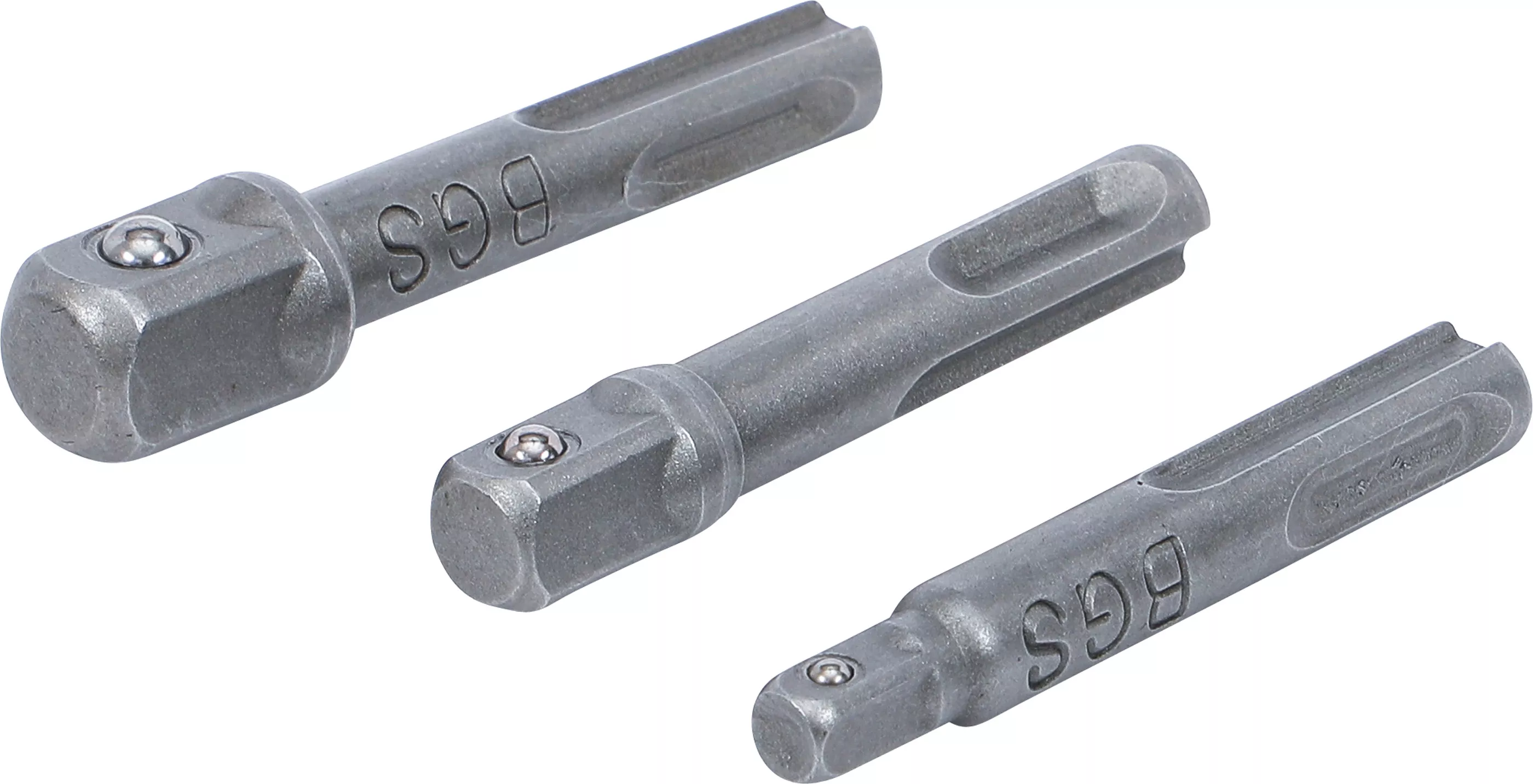 BGS | Adaptrar SDS till 1/4", 3/8" och 1/2" 3-delar | 4048769016517