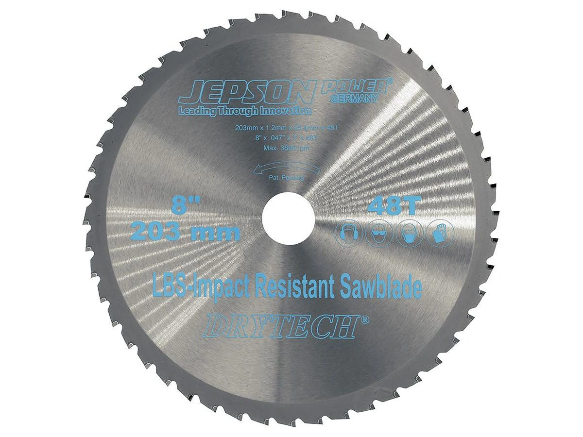 Jepson | Kapklinga HM Drytech 203x25,4x1,2mm, 48Z | 4260052466889