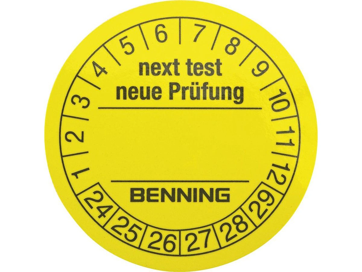 Benning | Inspektionsdekal Benning (300st) | 4014651562127