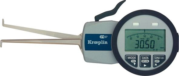 Kroeplin | Invändig snabbmätare 10-30mm, Analog-/Digitalvisning, IP 67 | 4332163400608