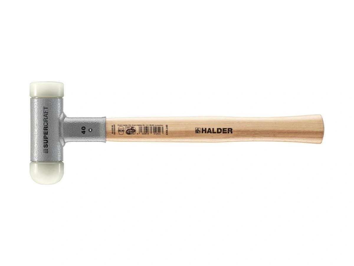 Halder | Studsfri plasthammare Supercraft CAS 40mm | 4030618312543