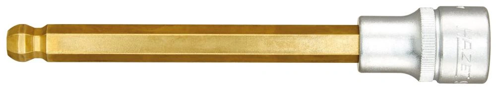 Hazet | Bitshylsa 1/2" Insex med kula 10x140mm TiN | 4000896052134