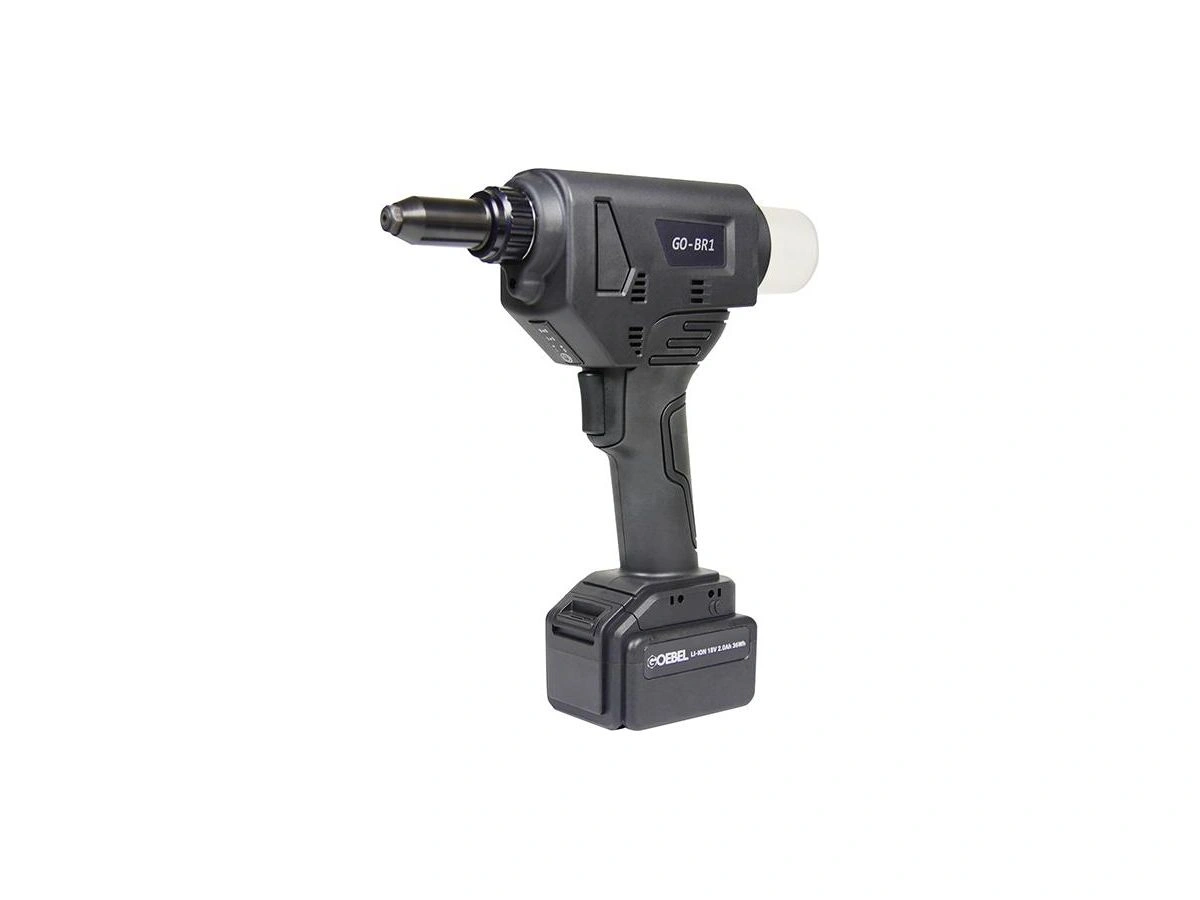 Goebel | Blindnitpistol GO-BR 1, 18V 3,0-5,0mm inkl. 2 batterier + laddare | 4049337578376