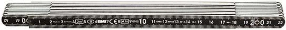 BMI | Meterstock, Aluminium, Svart, 2M | 4007368043621