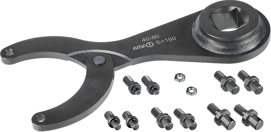 AMF | Haknyckel med tappsats 40-80mm 3/4" fyrkantsfäste | 4020772517939