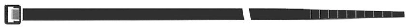 Sapiselco | Buntband Nylon svart 1000x12mm (100 st) | 8014748301437