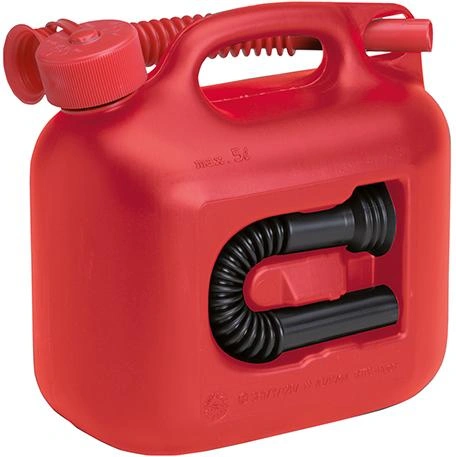 Hünersdorff | Bensindunk 5l, HDPE, Röd | 4007228800500
