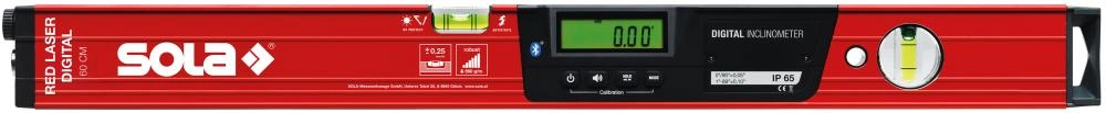 Sola | Digitalt laservattenpass elektr. RED-60, 60cm | 9002719040620