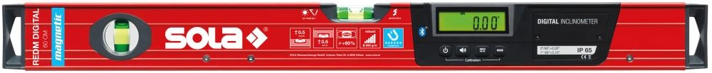 Sola | Digitalt vattenpass magnet och Bluetooth REDM-60 60cm | 9002719039969