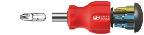 Pb Swiss Tools | Bitsskruvmejsel Stubby med 6st bits TX/PH/S | 7610733264681