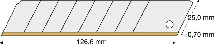 Lutz | Brytblad 25mm TiN (10 st) | 4030884806654