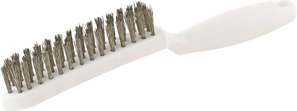 Lessmann | Handstålborste rostfri V2A vågig, plastskaft