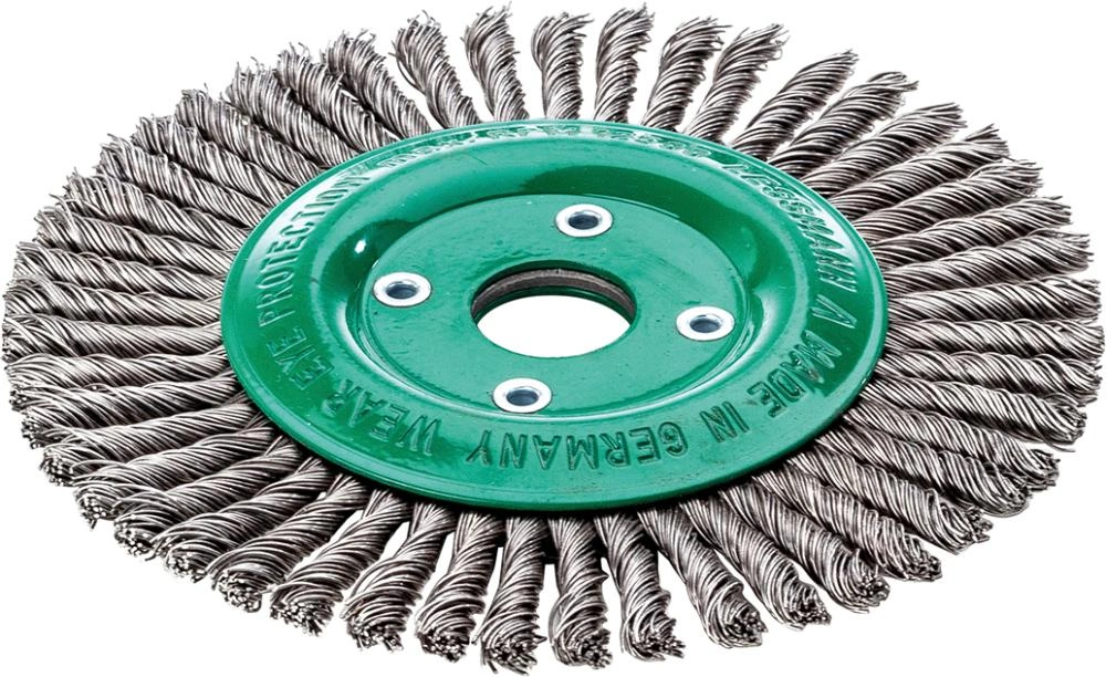 Lessmann | Cirkulärborste rostfri tvinnad tråd 125x6mm | 4017359448007