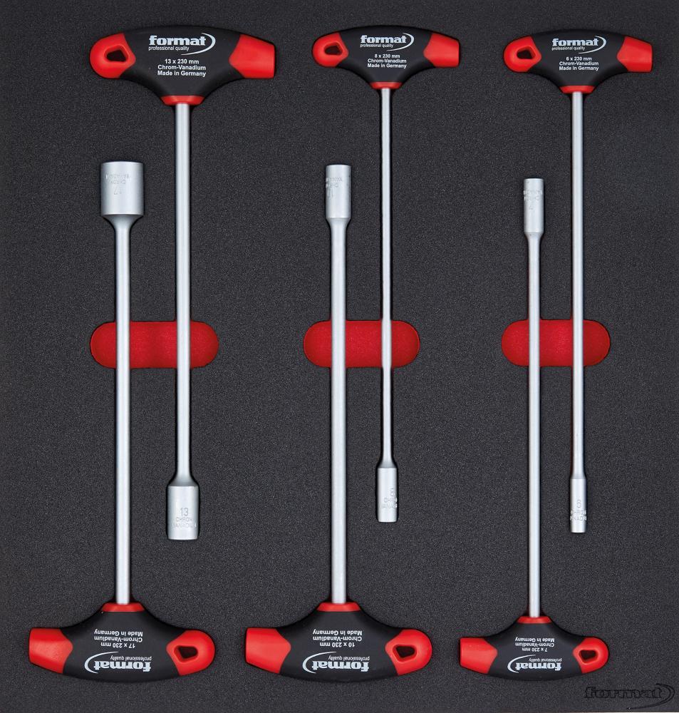 Verktygsinsats Hylsskruvmejslar T-grepp 2/3