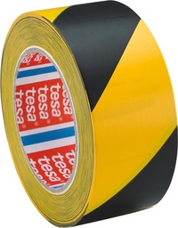 Varningstejp Tesa 4169 33m x 50mm Gul/Svart