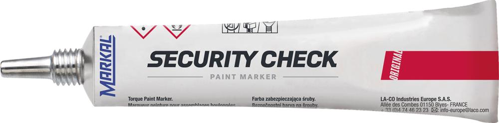 Låslack Security Check Paint Marker, Röd