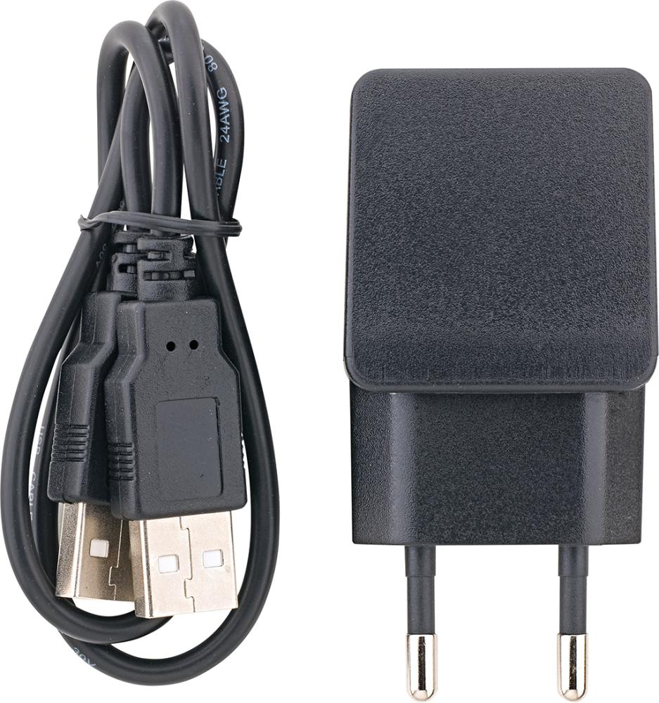 Laddare 230V med USB kabel 5V, 1 Amp