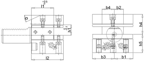 VDI Hållare Universell D2 30x20mm
