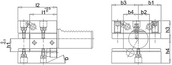VDI Hållare Universell D1 30x20mm