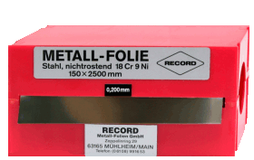 Stålfolierulle, Rostfri, 18Cr9N