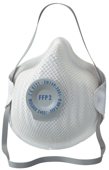 Filtrerande halvmask med Ventil FFP2 Moldex 2405 (20-pack)