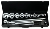 Hylsnyckelsats 3/4" 6-kant 22-50mm 14-delar