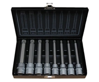 Bitshylssats Lång 1/2" XZN M5-18 8-delar