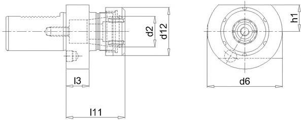 VDI Hållare ER-Chuck E4