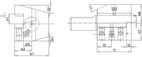 VDI Hållare axiell C4 vänster 30x20mm