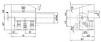 VDI Hållare axiell C3 höger 30x20mm