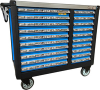 Verktygsvagn XXL med 20 lådor, blå