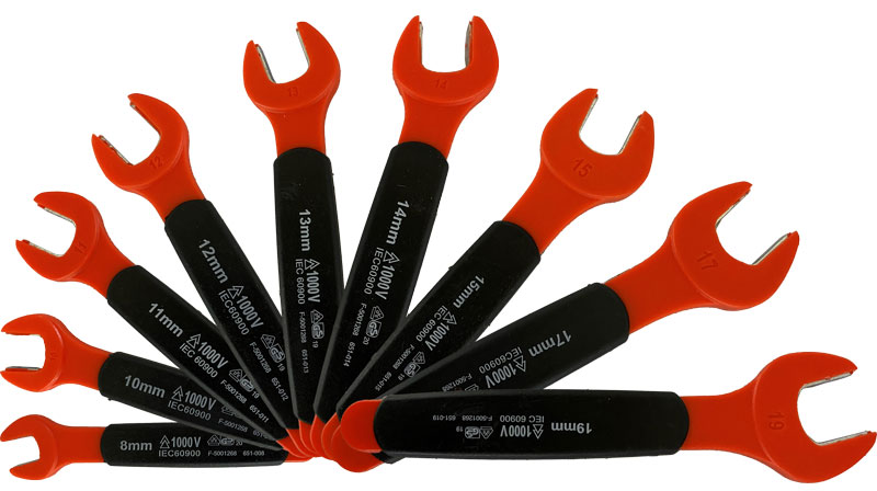 U-Nyckelsats VDE 1000V 8-19mm 9-delar