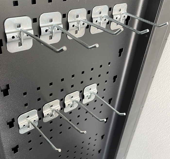 Verktygskrok 75mm, för sidopanel på Bato verktygsvagnar (10st)