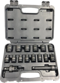 Hylssats kraft 1/2" 10-24mm 16-delar, 6-kant