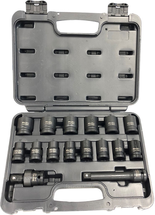 Hylssats kraft 1/2" 10-24mm 16-delar, 6-kant