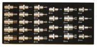 Bitshylssats 1/2" Insex, Torx, XZN 27-delar EVA 1/3
