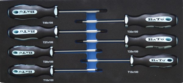 Skruvmejselsats Torx 7-delar EVA 1/3