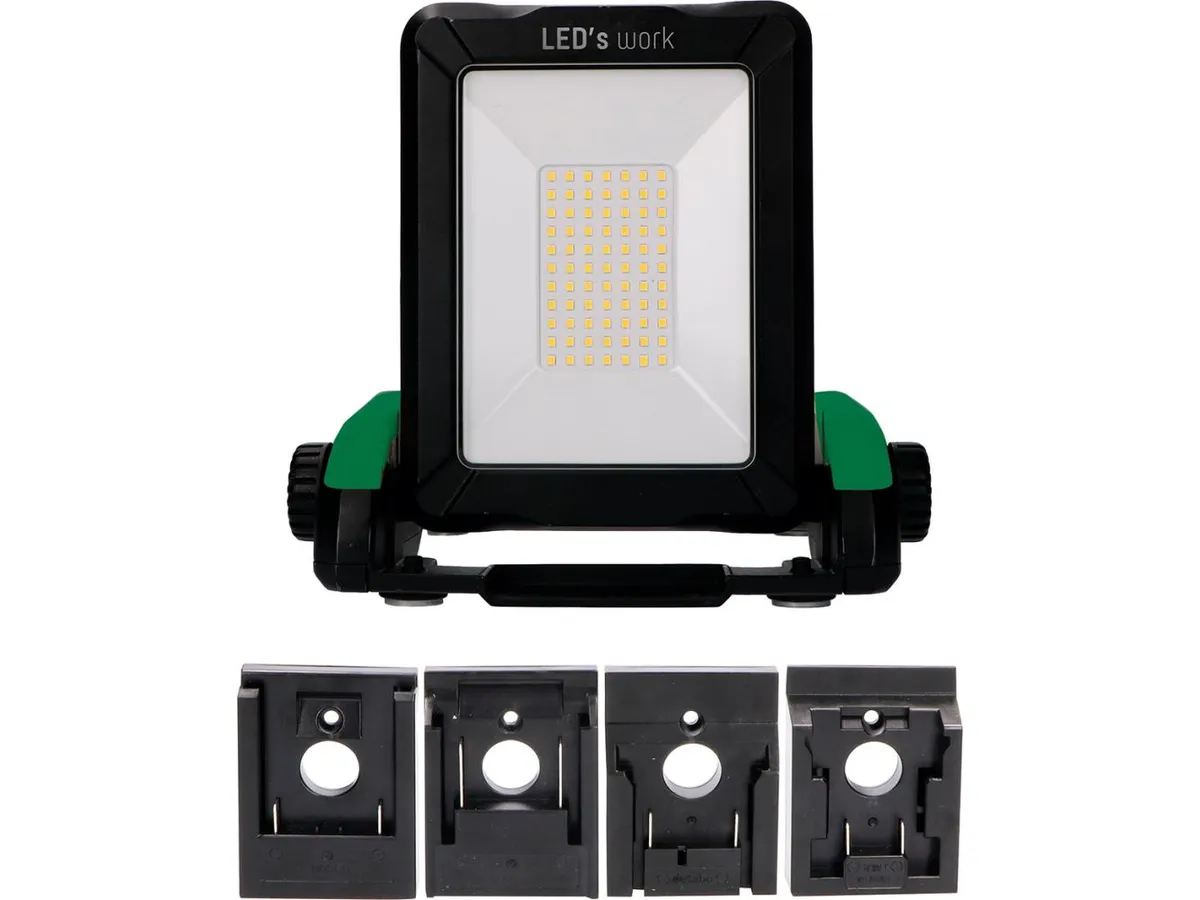 Arbetsbelysning LED 2900lm med utbytbart batterisystem 18V