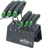 Torxnyckelsats T-grepp T10-40, 6-delar m. ställ