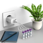 Batteri AAA laddningsbart USB 4-pack