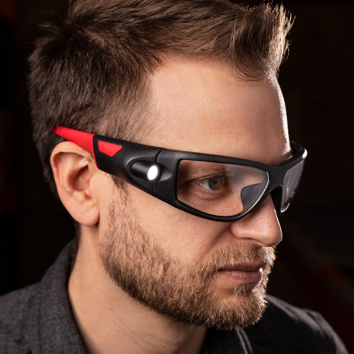 Skyddsglasögon SPG500 med inspektionslampa