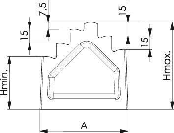 Trappstöd DIN 6318 140/102,5-140mm