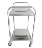 Plattformsvagn 2 hyllor, Rostfri