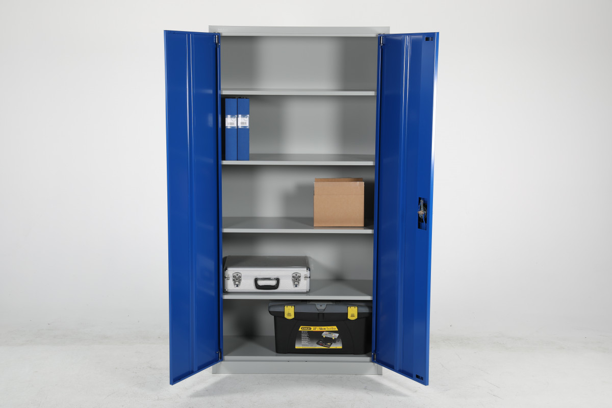 Förvaringsskåp Ekonomi 1800x900x400mm Blå/Grå