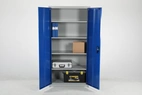 Förvaringsskåp Ekonomi 1800x900x400mm Blå/Grå