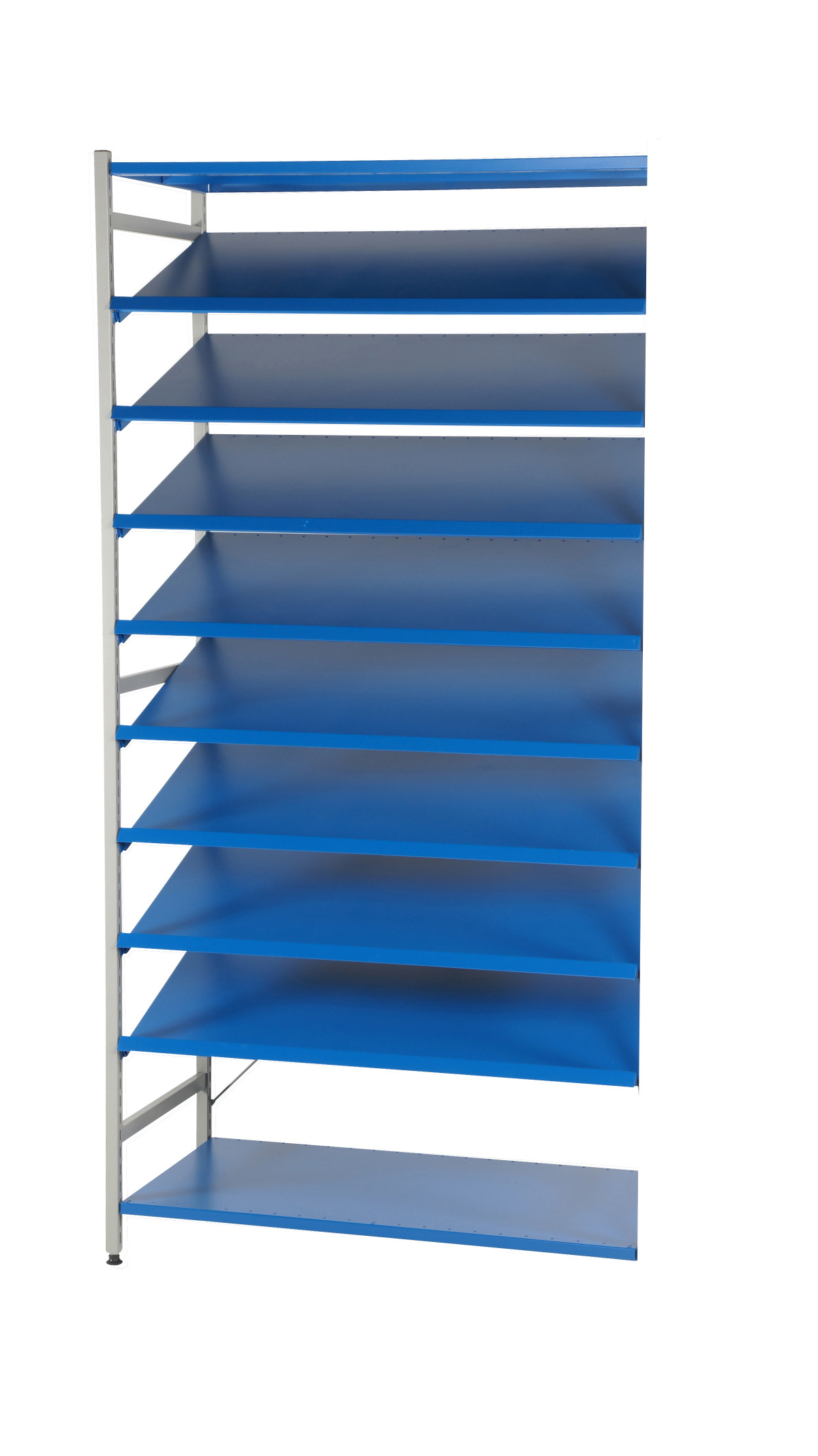 HYLLO Påbyggnad, 8 vinklade hyllor, 1000mm