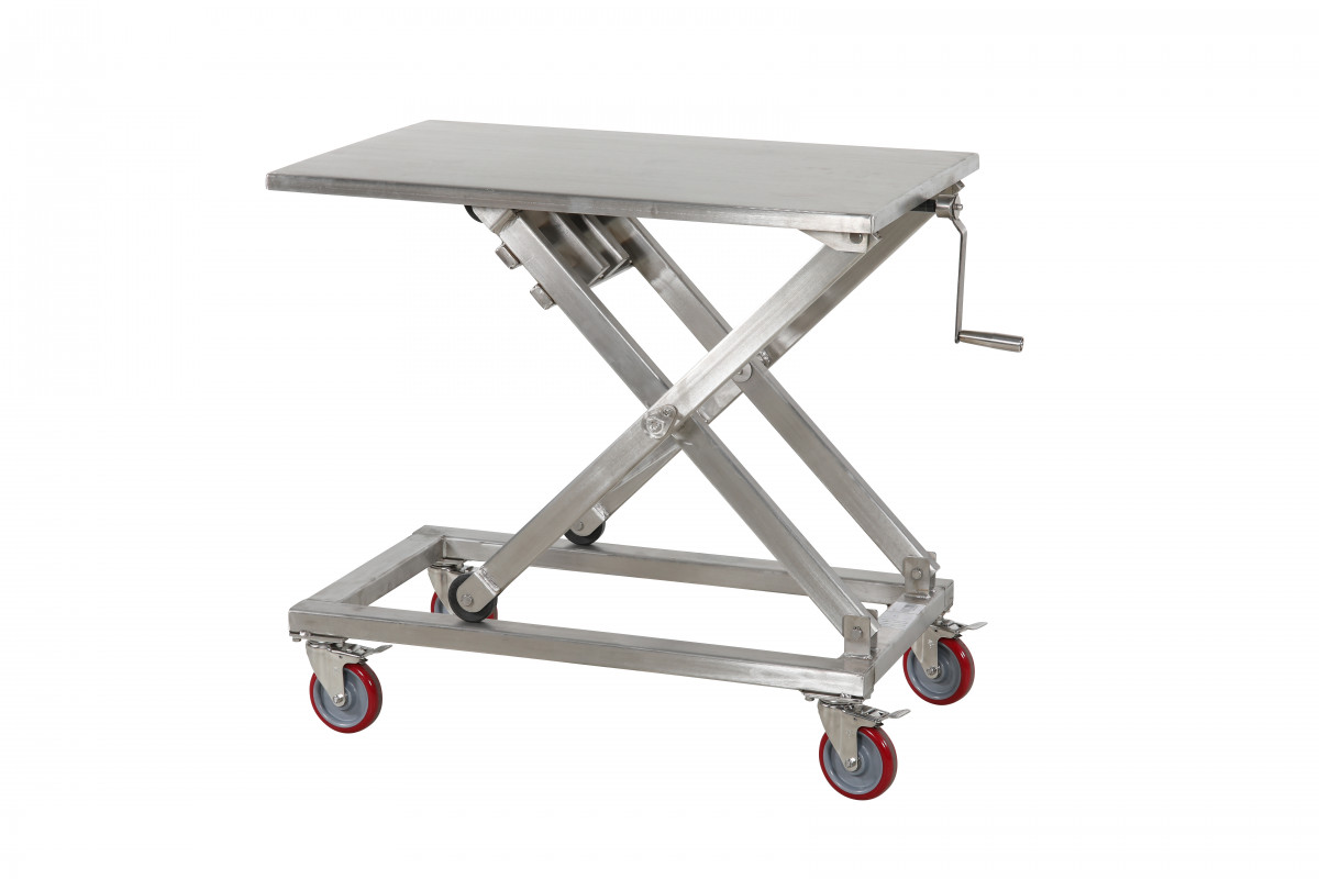 Manuellt Lyftbord Rostfritt, 300kg, 950x600mm